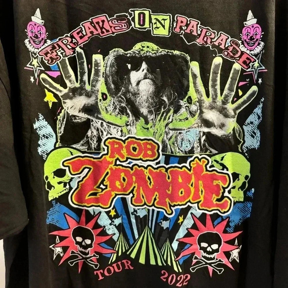 Rob Zombie- Freaks on Pararde Tour 2022 Merch - Picture 3 of 4